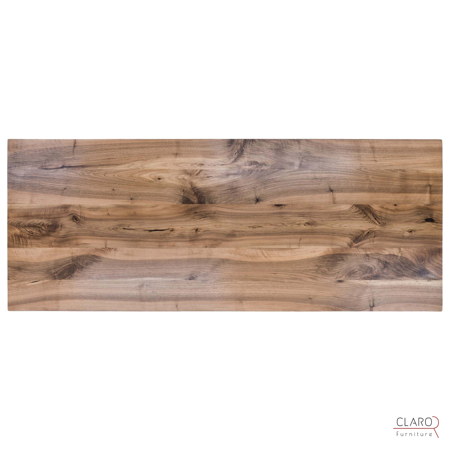 Walnut Table with Sand Cast Aluminium Legs