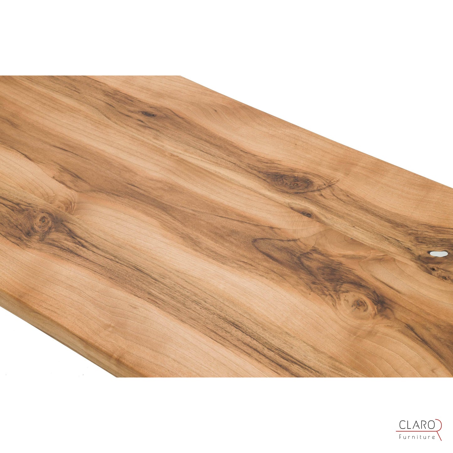 Solid Walnut Coffee Table with Cast Aluminium Legs