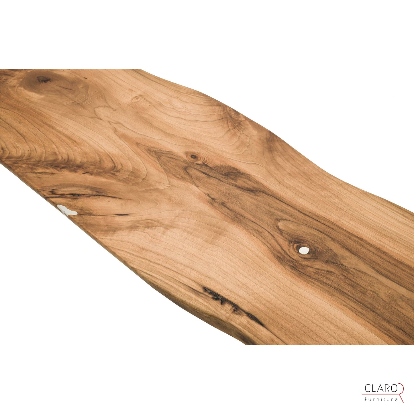 Solid Walnut Coffee Table with Cast Aluminium Legs