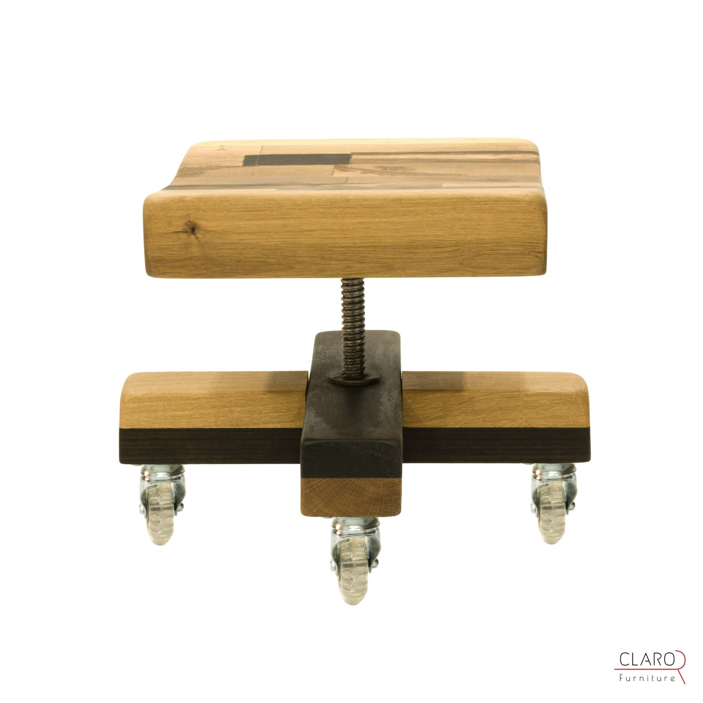 Swivel Wooden Stool - Unique, Handmade