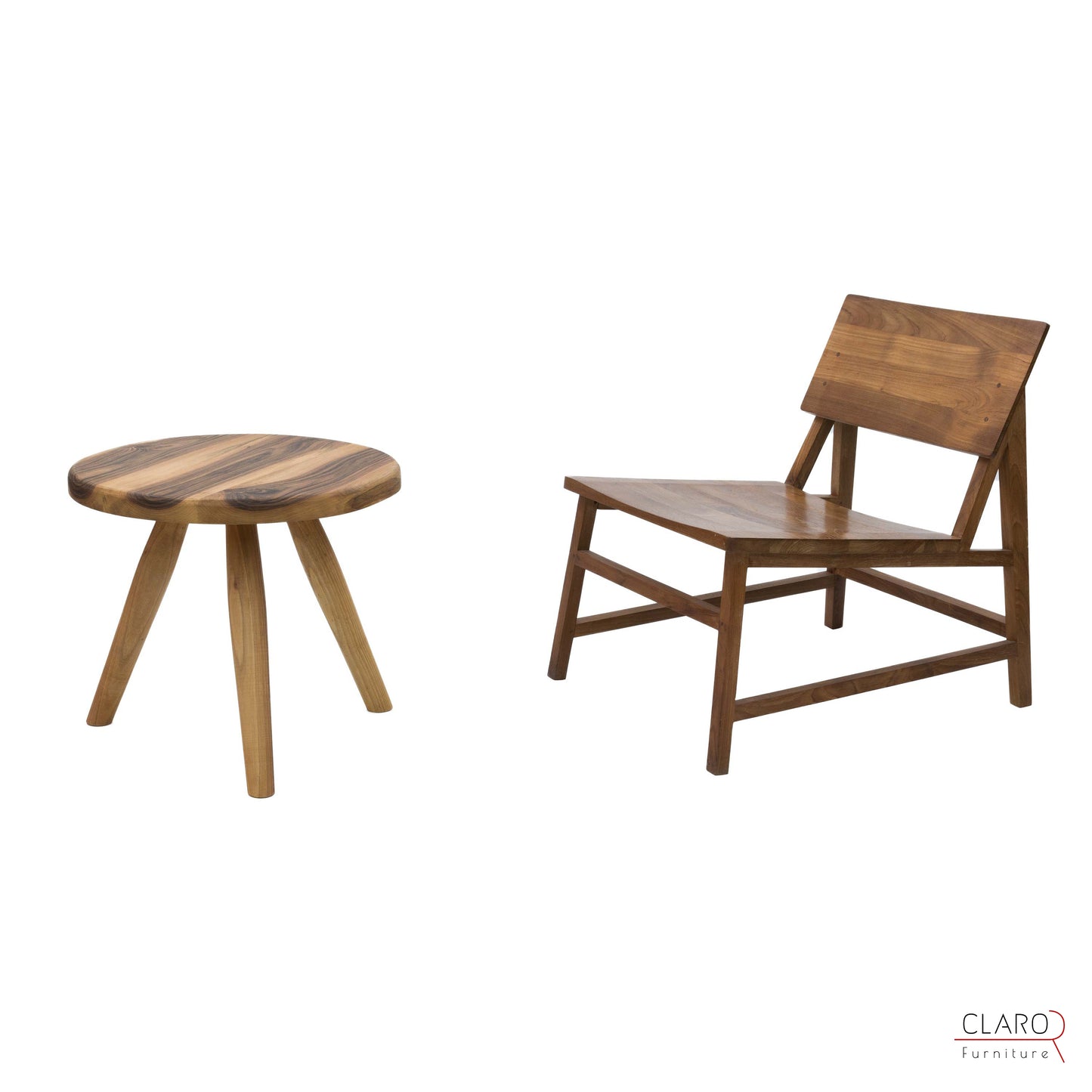 Mid-Century Modern Style Walnut Side Table