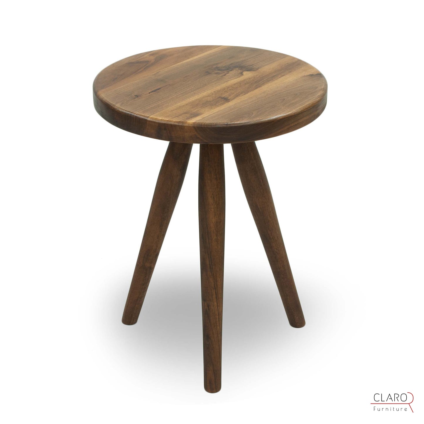 Mid-Century Modern Style Walnut Side Table